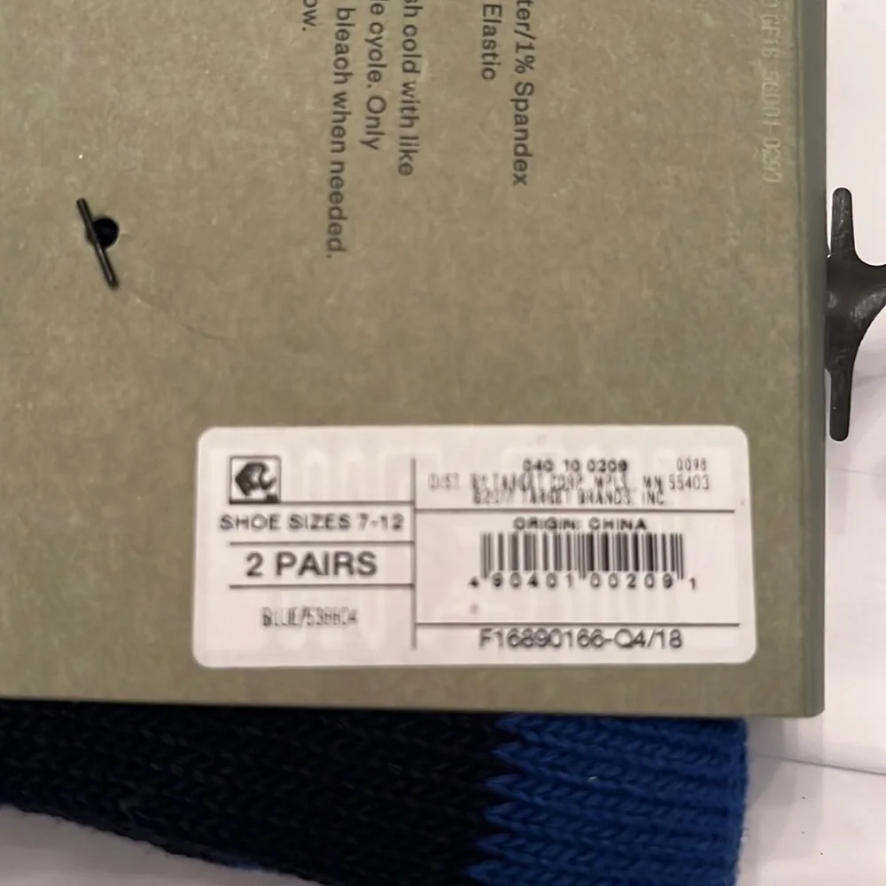 Goodfellow &‎ Co 2 pairs boot socks, New